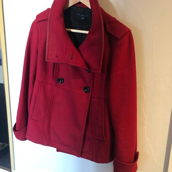 Gap Red Double breasted Jacket  XS - Picture 6 of 7
